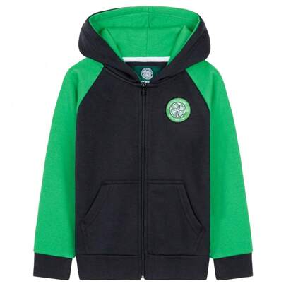 Celtic F.C. Zip Up Hoodie With Pockets And 7-14 Years Celtic Gift