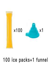 10/50/100 st Transparenta engångsglasspåsar, Ice Pop-form för hemmabruk, förseglad, Köldbeständig, för juice, läsk, frukt, frysning - Multifärgad - Visa 14