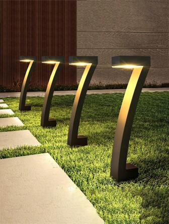 4pcs/1pc Solar Outdoor Street Light, Pack Of 4 Bright Solar Lights For Outdoors, 12-Hour Solar Yard Decoration, Automatic On/Off Solar Lights For Outdoor Landscape Pathway Yards Sidewalks And Driveways