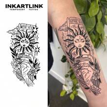 INKARTLINK Technologie de tatouage révolutionnaire INKARTLINK, tatouage semi-permanent, cartes de lecture de la main, tatouage réaliste, tatouage en forme de cœur, tatouage temporaire, imperméable, apparence de tatouage authentique, tatouage de design de niche, tatouage Juiced, tatouage végétal