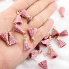 20pcs 2.5cm Delicate Silk Tassel Brush Charm DIY Making Tassels Earring Pendant Jewelry Accessories Finding