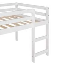 MISSUNNY Loft Bed With Slide, Multifunctional Design, Twin (White) - 白色 - 查看 9