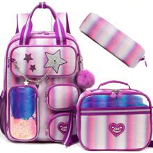 3PCS Girls' Backpack For Elementary School Girls' Backpack Backpack Set With Adjustable Shoulder Straps Lunch Bag And Pencil Case 3 Pieces Handheld Backpack - 189 Girls Schoolbag - View 16