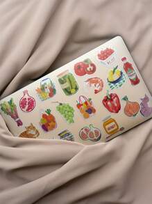 50 piezas Pegatinas artísticas de estilo mediterráneo rosa PVC para decoración de regalos, dibujos animados, scrapbooking, laptop, maleta, guitarra, vaso de agua, estuche de teléfono DIY, útiles escolares, vuelta al cole