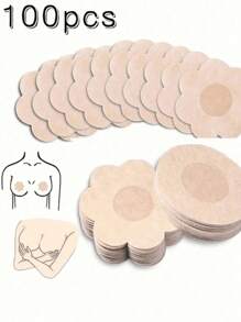 200 peças/100 peças/50 peças/40 peças/20 peças/10 peças Protetores Descartáveis para Mamilos, Sutiã Invisível Sem Costura e Respirável, Acessórios de Lingerie e Roupa Íntima Feminina, Vestidos de Festa de Decote Baixo, Sutiãs, Acessórios de Roupa Íntima, Protetores de Mamilo para Prevenir Exposição, Acessórios de Fotografia de Casamento, Acessórios de Vestuário de Casamento