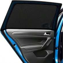 Pare-soleil pour vitres de voiture pour bébé, lot de 2 pare-soleil PEYOU pour vitres latérales de voiture, protection UV, en maille respirante, compatible avec la plupart (99 %) des voitures, protection de la vie privée, version 2025 (114 x 50 cm)