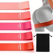 Elastic Exercise Loop Bands - Set Of Stretch Bands For Physical Therapy, Yoga, Booty, And Leg Workouts - Ideal Pilates Flexbands-XB-6058