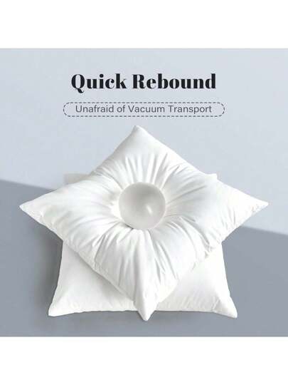 CNZB 1pc Kussen Inserts, Super Fine Renewable Fiber Down Alternative Pillow, Bed Sofa Indoor ation (1 Pc, White), Bedding, Core view 3