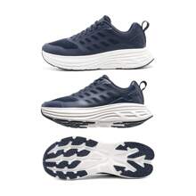 Men's Road Running Shoes Trainers Walking Shoes Active Float Athletic Gym Workout Jogging Comfortable Trainers Sneakers - Blue - View 4