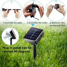 1PC 20LED/30LED/50LED/100LED Outdoor Solar Bubble Ball String Light, 8 Flashing Modes, Suitable For Garden, Courtyard, Wedding, Party, Balcony Decoration (Warm White, White, Color)