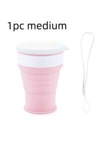 2pcs/1pc Foldable Silicone Water Cup, Portable Outdoor Travel Folding Cup, Student Coffee Mug, Plastic Cup, Collapsible & Carry-On, Suitable For Travel, School, Party, Guest Reception - Multicolor - View 14