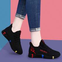 Zapatillas de Tenis para Mujer, Zapatos Comodos Mujer, Tenis Deportivos De Malla Transpirable con Amortiguador de Aire, Calzado de Caminata para Mujer/tenis mujer/zapatos mujer/zapatos mujer comodos/zapatos/boston rain/boston rain/zapatos comodos mujer confort/tenis para caminar mujer/tenis para caminar mujer/zapatos de mujer - Rojo - Ver 6