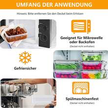 34-teiliges Lebensmittel-Aufbewahrungsbehälter-Set, luftdichte Kunststoff-Aufbewahrungsbehälter Mehrere Formen (rund/quadratisch/rechteckig) Lebensmittel-Aufbewahrungsbehälter mit Deckel, große Kapazität, auslaufsichere Lunch-Behälter, Aufbewahrungsbehälter, Mikrowelle, und Gefrierschrank sicher, Aufkleber, Aufbewahrungsbehälter-Sets - Verschiedenfarbig - Übersicht 8
