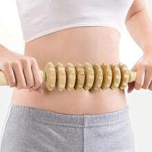 Wooden Massage Tool, Full Body Massager, Hand Massager, Leg Massager, Shoulder Massager, Shoulder & Neck Massage Tool, Facial Massage Tool - Apricot - View 6