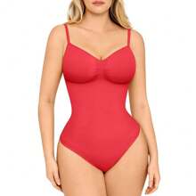 FeelinGirl Seamless Covered Bust Jumpsuit Thong Bodysuit Fit Comfort Slimming  Womenswear 1 Breathable Hip Tops Soft - Quần lót màu hồng tươi - Xem 3