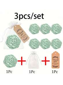 Set de 18 piezas, Recuerdos de boda que incluyen espejos con forma de rosa, etiquetas de agradecimiento, bolsa de organza con cordel de yute, para regalos de recuerdo para invitados a fiestas y bodas - Multicolor - Ver 4