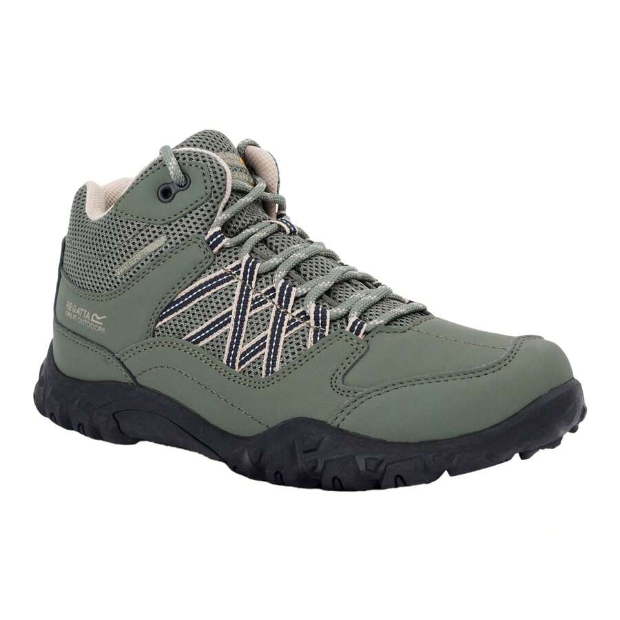 Regatta Womens/Ladies Edgepoint Waterproof Walking Boots (Four Leaf Clover/White Pepper) - 03 Light Brown - View 1