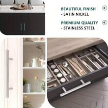 5pcs T-Shaped Handle Kitchen Drawer Door Handle Round Tube Cabinet Door Cabinet Handle