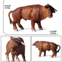 Modelo de animal de fazenda de simulação, brinquedo de estátua de vaca, modelo de vaca holandesa, presente de aniversário para crianças, brinquedo de Natal para crianças pequenas