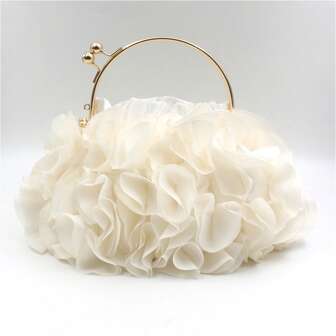 Rhinestone Embellished Trapezoid Formal Clutch Purse, Suitable For Evening Gown, Cheongsam