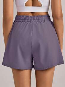 VUTRU 1 pieza VUTRU Pantalón corto con cintura elástica y bolsillos, ligero para yoga, estudio y gimnasio en verano
