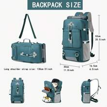 Zaino da viaggio, zaino da campeggio all'aperto con scomparto per scarpe, borsa da viaggio casual, zaino per computer per uomini e donne