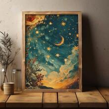 Eternal Astronomy Canvas Wall Art - Wooden Frame Canvas Painting 1 Piece (3) Thickness 2.25cm / 1inch , Home Gift Decoration, Room Decoration Aesthetics, Wall Decoration Art, Perfect Gift, Autumn Winter Wall Decoration, Living Room Decoration, Bedroom Decoration, Kitchen Decoration, Entrance Decoration, Bathroom Decoration, Direct Wall Painting, High-Quality Wall Painting Poster