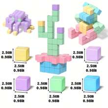Large Magnetic Cubes For Children, Ideal Sensory Gifts For Preschoolers, Perfect For Building And Education, Suitable For Christmas And Halloween, Available In Assorted Colors. - Multicolor - View 7