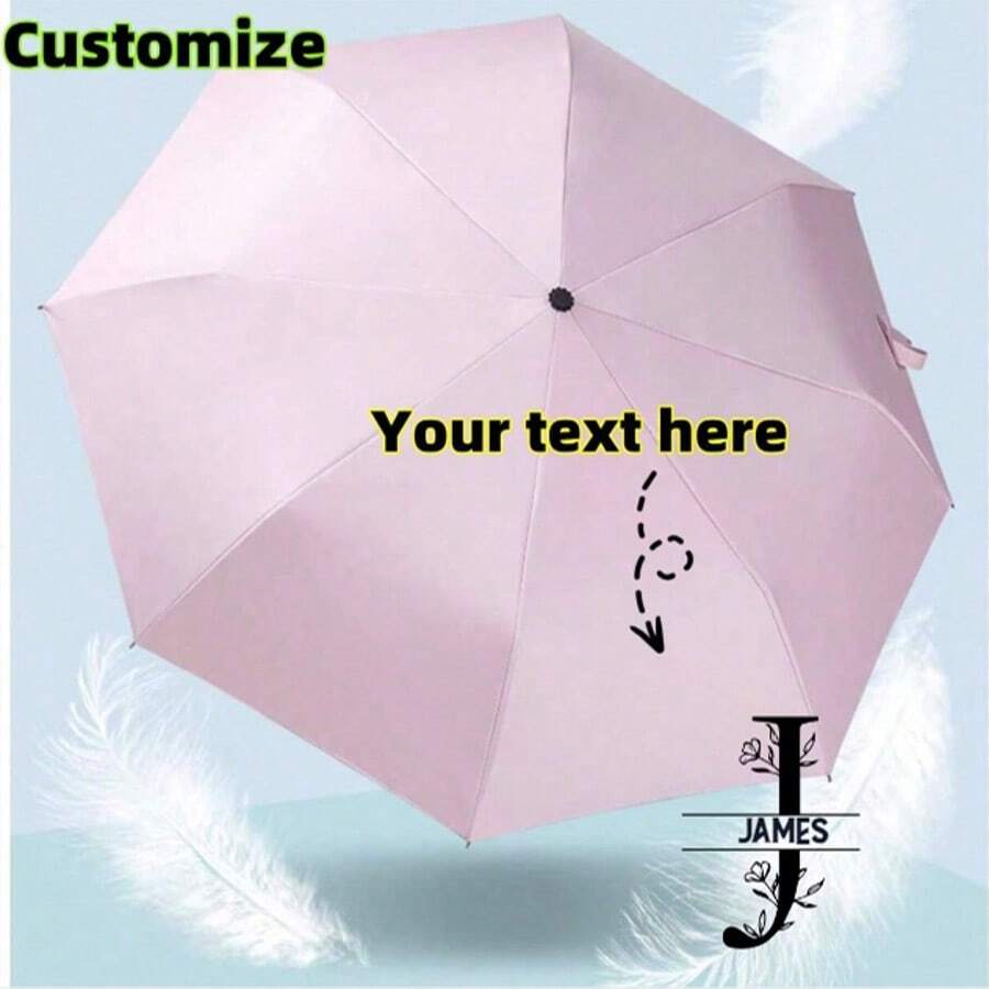 Personalized Custom Umbrellas For Both Rain And Sun! High UPF Value, Stylish And Practical! Summer Cooling,Beach,Travel - Multicolor - View 1