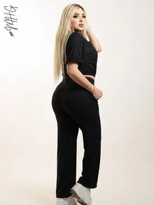 Women Two-Piece Outfits - 黑色 - View 7