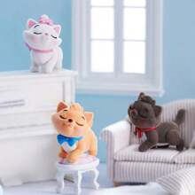 Miniso 猫咪盲盒套装，款式随机，可爱精致，桌面摆件（1个，随机发货） - 彩色 - 查看 8