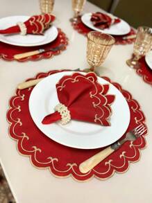 Mr Dias Napkin Rings - Red Sparta - View 1