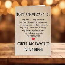 1 pièce Cartes d'anniversaire de mariage heureuses pour maris et épouses, cartes d'anniversaire de mariage douces pour couples, cartes d'anniversaire romantiques pour petits amis et petites amies, cartes de 4,72 po * 6,69 po