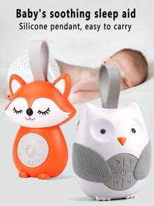 Macchina del rumore bianco e ninna nanna per bambini, macchina del suono per bambini, culla portatile, passeggiata e andare, gufo, macchina del rumore bianco portatile per il sonno del bambino, luce notturna e melodie cullanti
