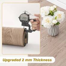 1 Rolo de Papel de Parede Autoadesivo Falso Estampa de Madeira Vintage, Adesivos de Parede de PVC À Prova d'Água, Adesivos de Piso Autoadesivos Antiderrapantes, Adequado para Dormitório, Bancada, Renovação de Móveis, Adesivos de Azulejo Removíveis, Aplicável a Quarto, Sala de Estar, Banheiro, Cozinha - Multicolorido - Visão 8