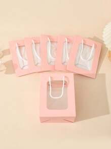 1 件/6 件/12 件黑色礼品袋重型牛皮纸袋带手柄适用于精品店、婚礼派对礼品袋、杂货袋、零售商品袋中型礼品袋纸袋、婚礼、袋子、生日、节日派对牛皮纸