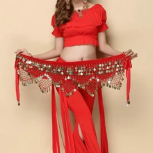 1pc Elegant Black Sequined Belly Dance Waist Chain Belt - Made Of Polyester Fiber With Tassel Details, Suitable For Eastern And Dance Styles Summer, School Fall, Autumn, Halloween