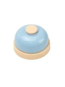 1pc Electroplated Buzzer Bell, Tabletop Game Card Companion, Metal Craft Mirror Finish Silver Hand Clapper Bell - Multicolor - View 15