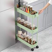 SPACEKEEPER Slim Rolling Storage Cart Storage Cart Organizer Rolling Utility Cart,Room Decor,Bathroom Decor,Mobile Shelving Unit Slide Out Storage Shelves For Kitchen Living Room Bathroom Laundry Room & Dressers