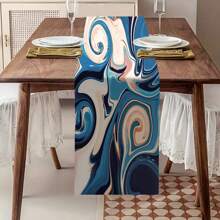 [Nature-Inspired Design] Vibrant Colored Spring Table Runner - Polyester Decor, Suitable For Indoor/Outdoor Dining, Multiple Sizes, Great For Family Gatherings And Seasonal Celebrations - Multicolor - View 87