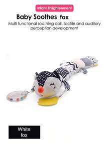 1pc Baby Rattle Musical Caterpillar Worm Soft Infant PlushToys Educational Interactive Sensory Toy For BabiesNewborn Toddler Gift