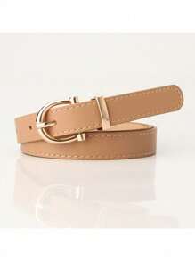 Women's Fashion Skinny Belt, Korean Style Casual Jeans Accessory, Simple & Versatile