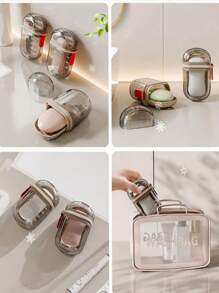 5Pcs Creative New Fashionable Mini Compact Portable Travel Soap Dish, 3/2/1pc Double Layer Sealed Transparent Cover Draining Soap Box, Multi-Functional Storage Small Soap Case, Suitable For Home, Travel, Business Trip, Beach, Swimming, Yacht, Gym, Dorm Travel Essentials School School Supplies Holiday Camping Holiday Essentials Vacation Accessories Perfume For Women Perfume For Men Perfume Bottle - Multicolor - View 8