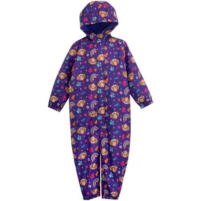 Paw Patrol Puddle Suit | Sky Girls' Waterproof Rain Jumpsuit | Kids' Outdoor Wear