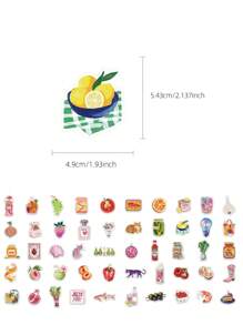 50 piezas Pegatinas artísticas de estilo mediterráneo rosa PVC para decoración de regalos, dibujos animados, scrapbooking, laptop, maleta, guitarra, vaso de agua, estuche de teléfono DIY, útiles escolares, vuelta al cole