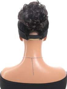 凌乱合成发髻 发圈波浪发髻 弹力发圈发饰 新娘发饰 简单发髻 适合女士女孩日常/派对/婚礼