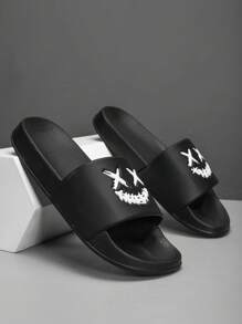 2025春夏新款超轻透气男士人字拖大码男鞋户外沙滩凉鞋防滑浴室拖鞋阿拉伯风格家居拖鞋室内外两用 - 黑色 - 查看 2