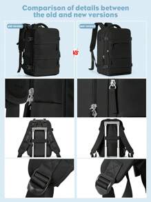 Travel Laptops Backpack For Men, Casual Work Bag Fit 14inch Notebook, Fashion Daypack, Waterproof Outdoor Sports Backpack, Airline Approved Backpack For Hiking, Business, Camping, Trip, Travel Essentials, Multi-Color Option, New And Old Versions Are Shipped Randomly Backpack For Travel Cabin Carry On Backpack, Airline Approved Travel Essentials - Multicolor - View 13