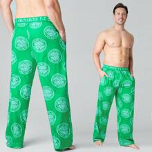 Celtic F.C. Pyjama Bottoms Comfy Nightwear S-3XL Lounge Wear PJ Celtic Gift - Green - View 4
