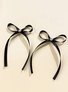 6pcs/Set Women's Elegant Ballet Style Sweet Girl Rhinestone Decor Bowknot Hair Clips, Alloy Alligator Hair Clips, Suitable For Everyday, Commute, Party, Birthday, Travel, Photography- A Great Gift For Best Friends